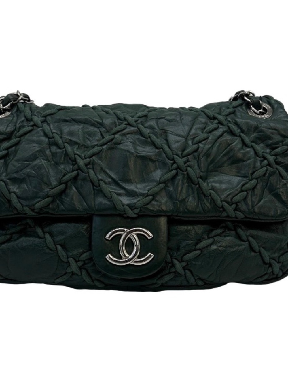 CHANEL Vintage 2010 Ultra Stitch Jumbo Flap Bag~PreLoved w/COA - Picture 2 of 9